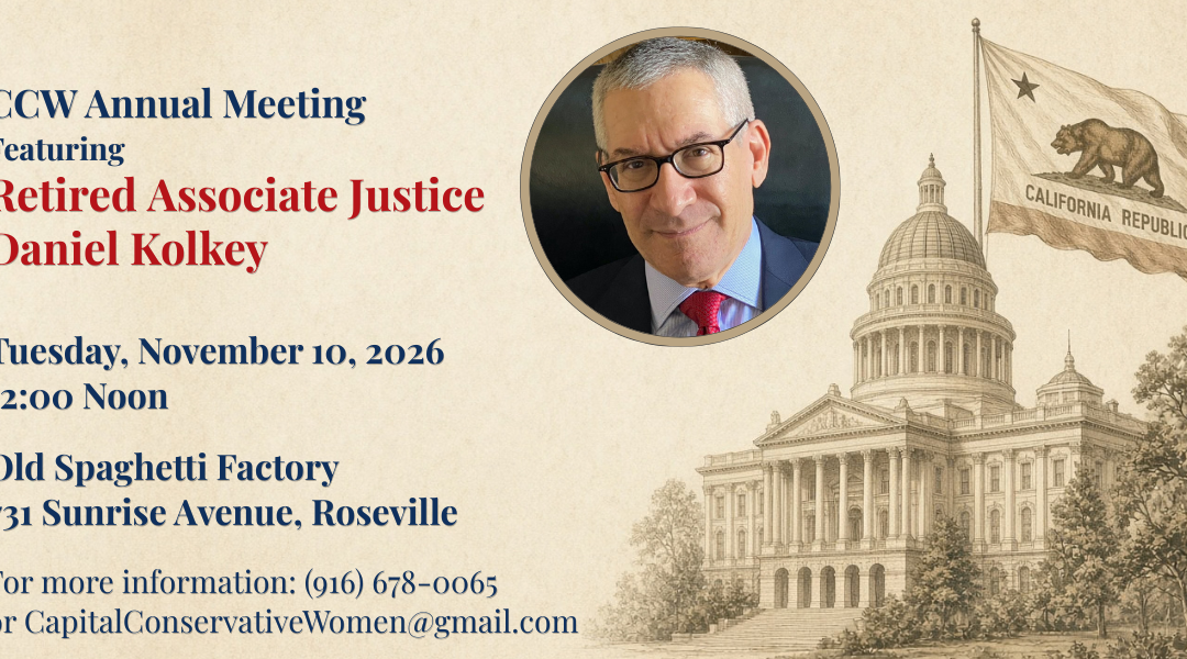 CCW Annual Meeting Featuring Judge Daniel Kolkey